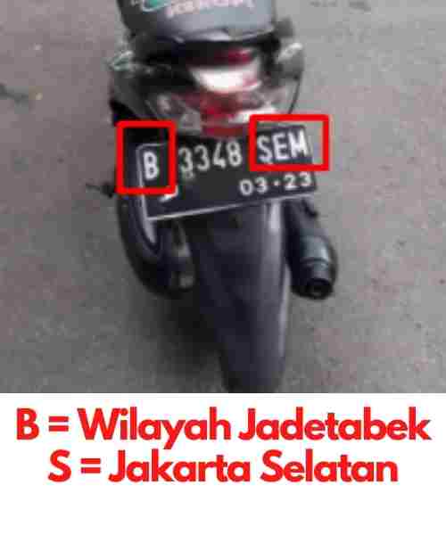 Kode Plat Jakarta Selatan
