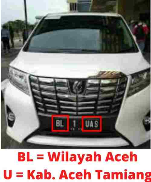 Kode Plat Nomor BL Kab Aceh Tamiang