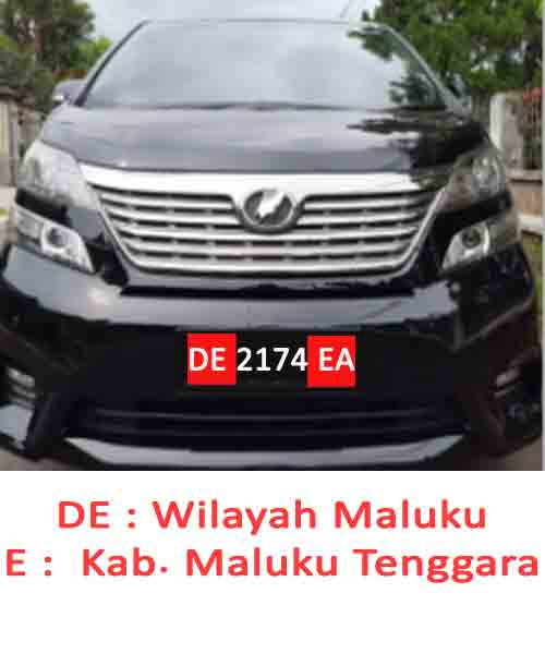 Mobil Plat Nomor DE Kab Maluku Tenggara