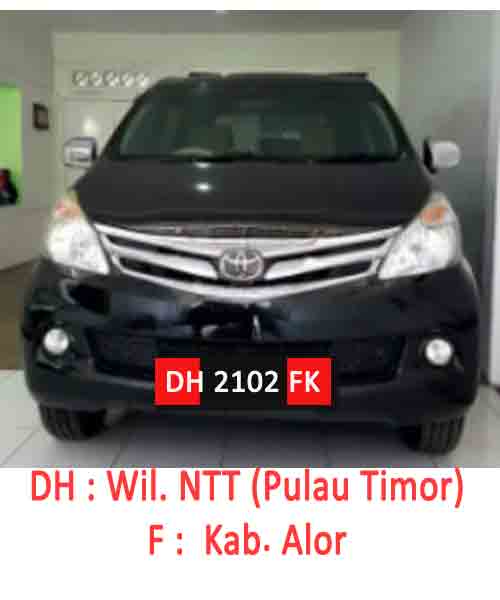 Mobil Plat Nomor DH Kab Alor