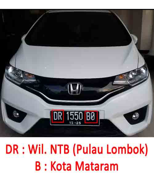 Mobil Plat Nomor DR Kota Mataram