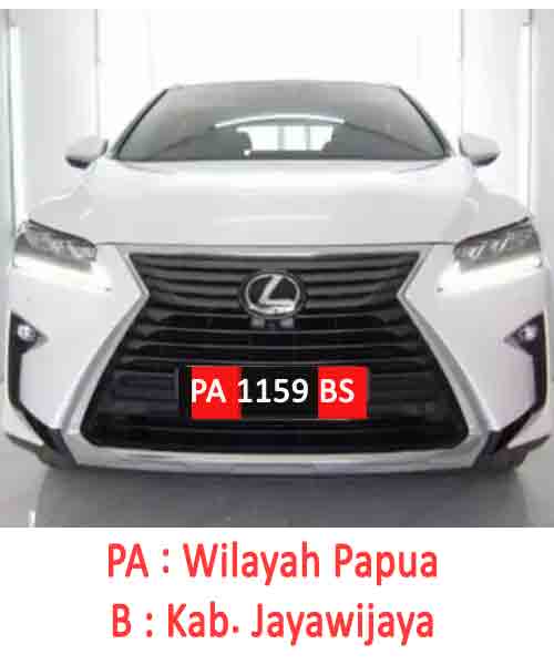 Mobil Plat Nomor PA Kab Jayawijaya