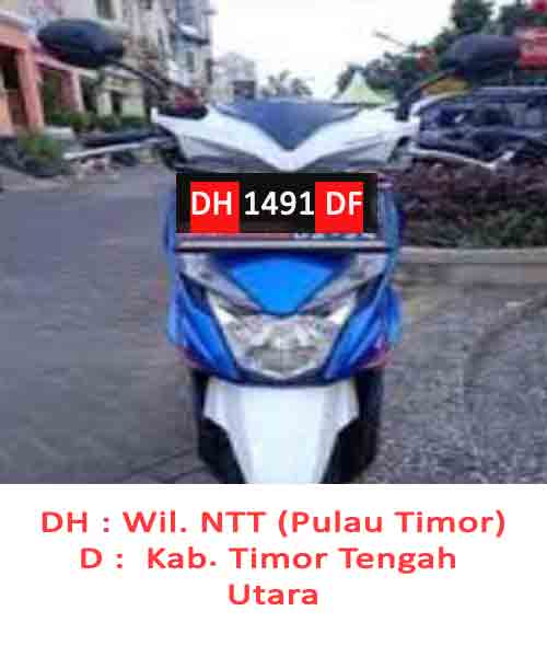 Motor Plat Nomor DH Kab Timor Tengah Utara