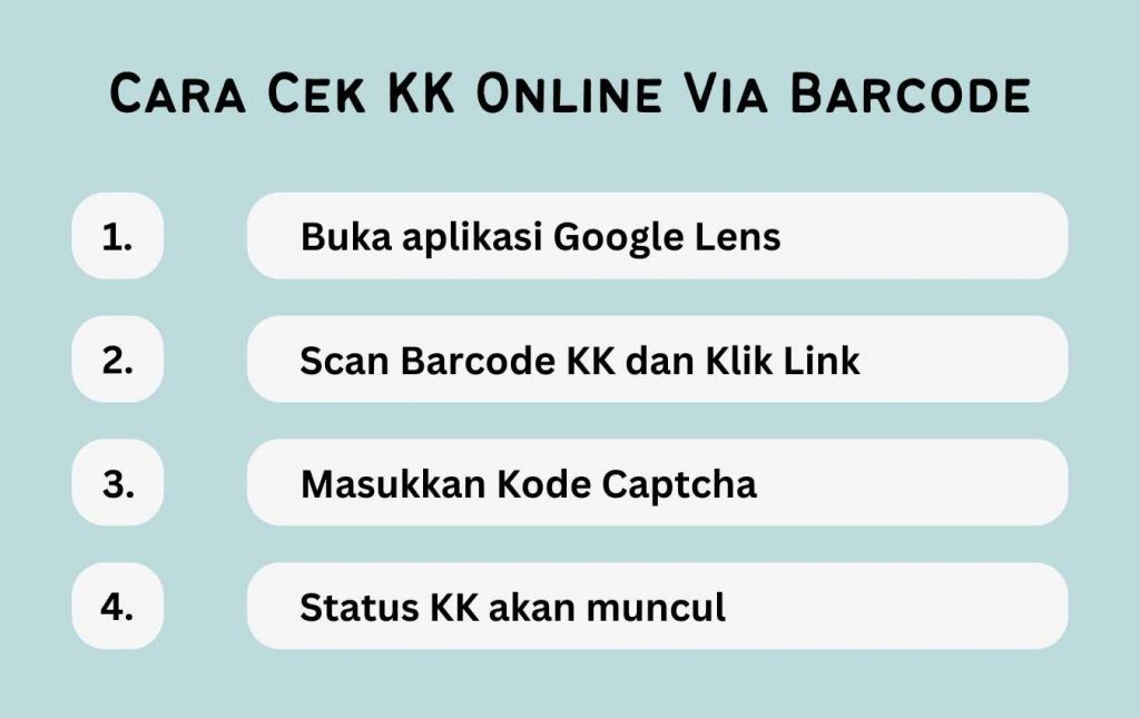 Cara Cek KK Online Via Barcode