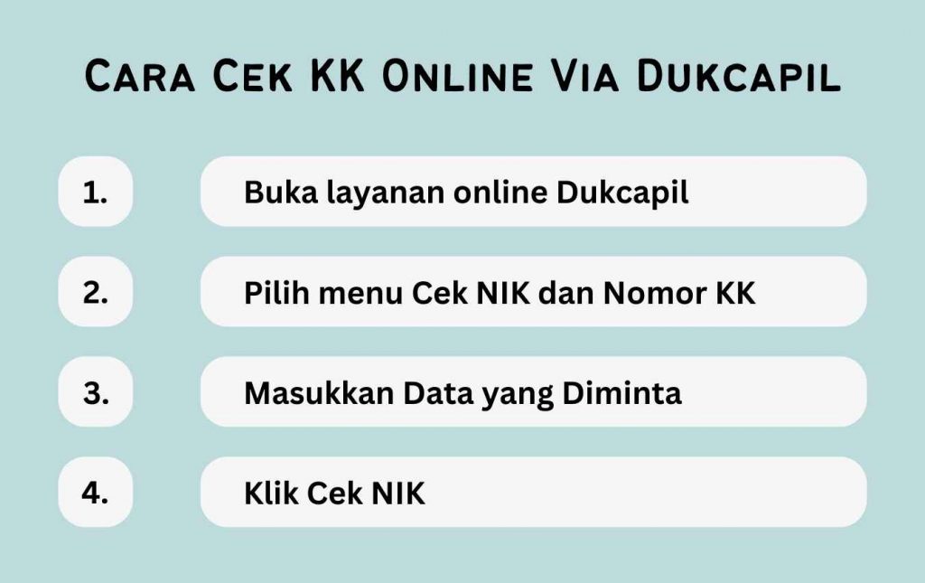Cara Cek KK Online Via Dukcapil