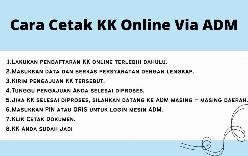 Cara Cetak KK Online Via ADM