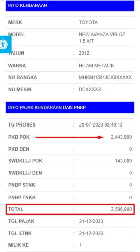 cek pajak Indramayu melalui Website Bapenda Jawa Barat